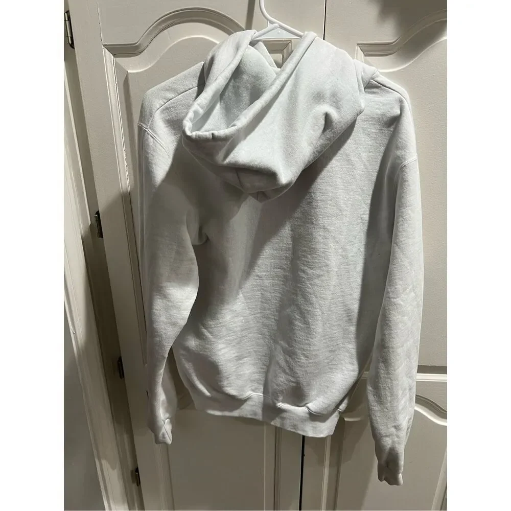Kansas Jayhawks White Hoodie Adult Size Medium NCAA National Champions 2022 SZ S